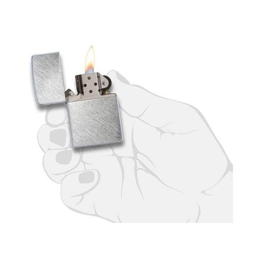 Зажигалка ZIPPO с покрытием Herringbone Sweep, латунь/сталь, серебристая, матовая; - купить именные сувениры в Воронеже