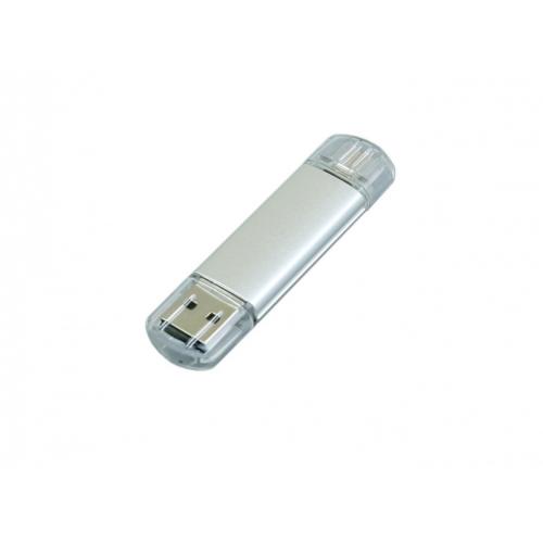 USB-флешка на 16 Гб.c дополнительным разъемом Micro USB; - купить бизнесс-сувениры в Воронеже