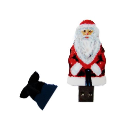USB-флешка на 4 Гб Дед Мороз Santa под нанесение; - купить бизнесс-сувениры в Воронеже