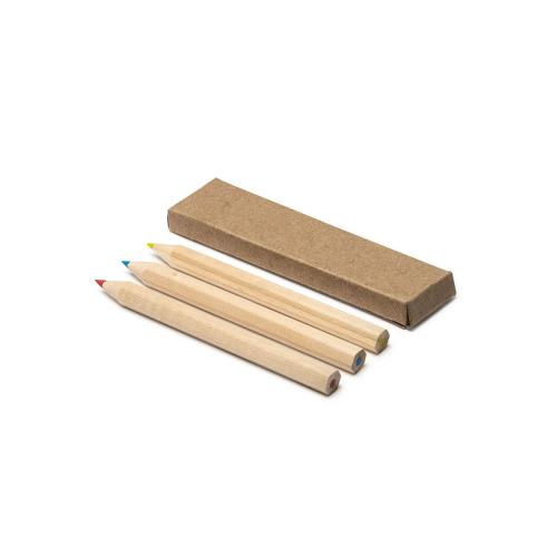 Набор DENOK из 3 цветных деревянных карандашей; - купить бизнесс-сувениры в Воронеже
