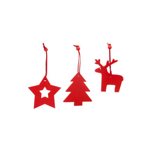 Набор рождественских украшений из фетра CAROL ; - купить подарки с логотипом в Воронеже