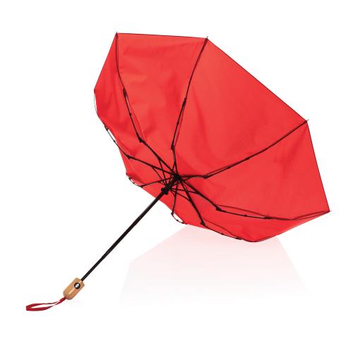 Автоматический зонт Impact из RPET AWARE™ с бамбуковой рукояткой; - купить необычные сувениры в Воронеже