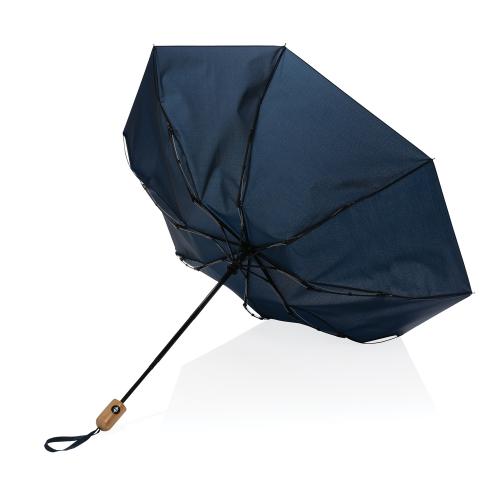 Автоматический зонт Impact из RPET AWARE™ с бамбуковой рукояткой; - купить необычные сувениры в Воронеже