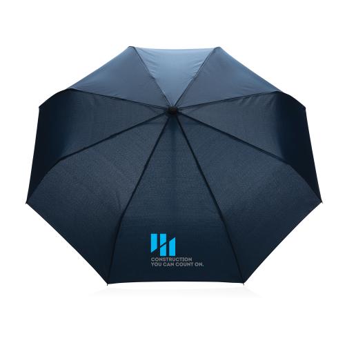 Автоматический зонт Impact из RPET AWARE™ с бамбуковой рукояткой; - купить именные сувениры в Воронеже