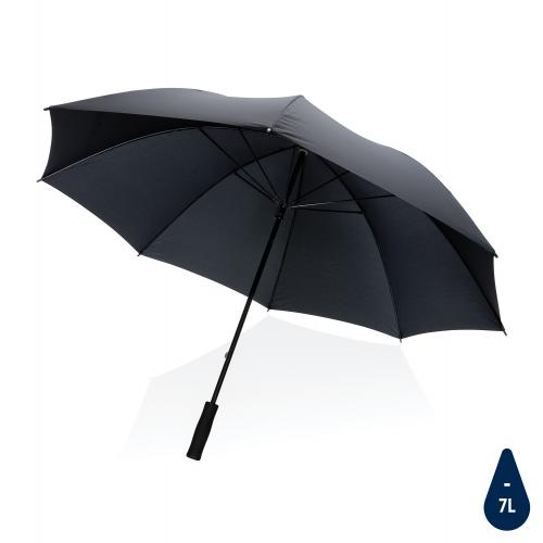 Зонт-антишторм Impact из RPET AWARE™, d130 см - черный;