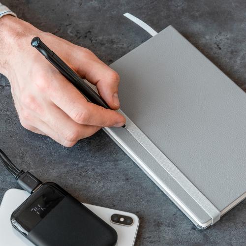 Ежедневник Marseille soft touch BtoBook недатированный, серый ; - купить подарки с логотипом в Воронеже