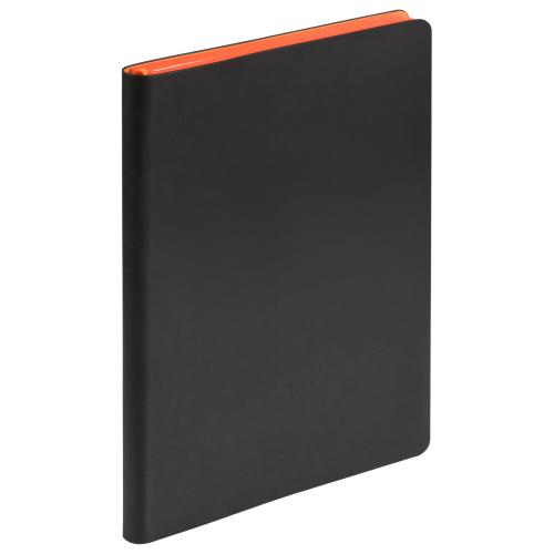 Ежедневник Латте (Latte NEW) недатированный, черный/оранжевый ; - купить необычные сувениры в Воронеже