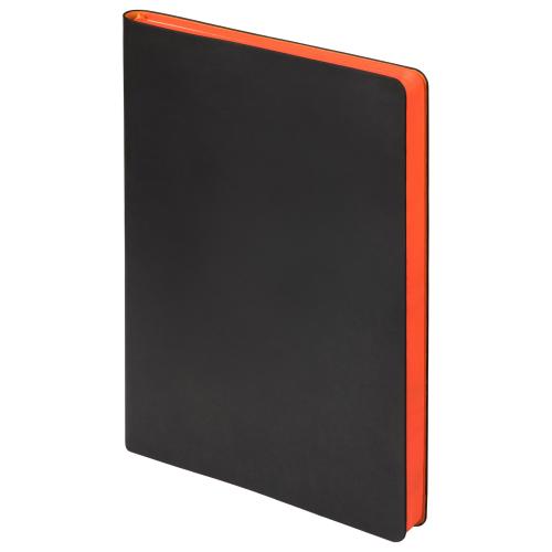 Ежедневник Латте (Latte NEW) недатированный, черный/оранжевый ; - купить подарки с логотипом в Воронеже