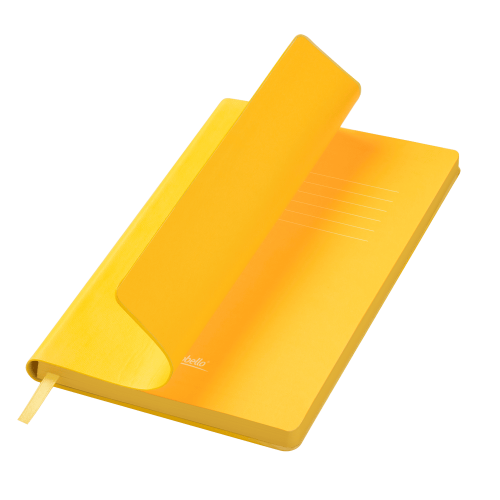 Ежедневник Латте (Latte NEW) недатированный, желтый/желтый (без упаковки, без стикера)