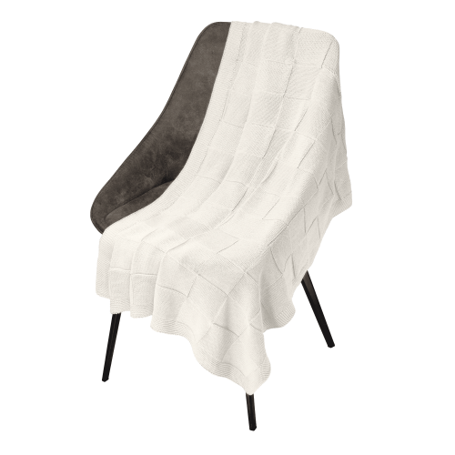 Плед Селла (Cella) вязаный, бежевый (без подарочной коробки)