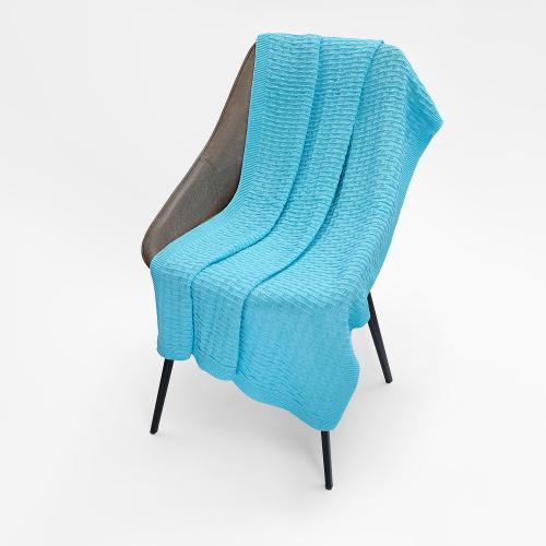 Плед Берта вязаный, 160*90 см; - купить подарки с логотипом в Воронеже