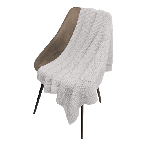 Плед Мальта Софт (Malta Soft) вязаный, 160*90 см, серый