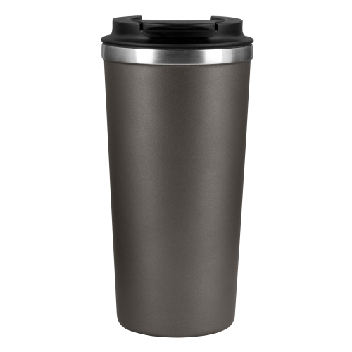 Термокружка вакуумная Палермо (Palermo), серая, гладкая поверхность