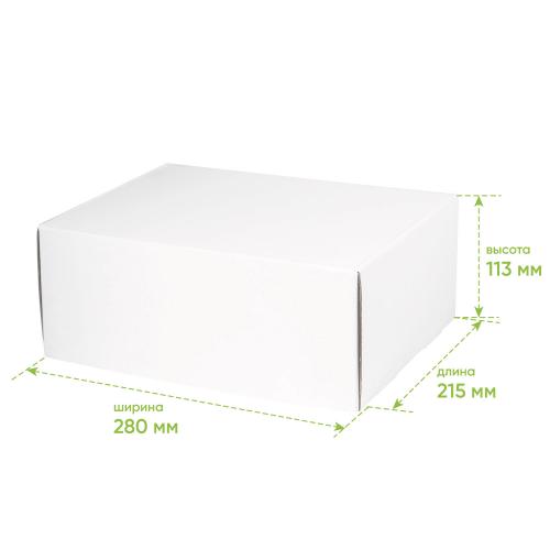 Подарочная коробка универсальная малая, белая; - купить именные сувениры в Воронеже