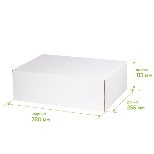 Подарочная коробка универсальная средняя, белая; - купить именные сувениры в Воронеже