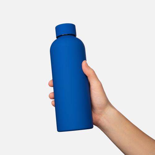 Термобутылка вакуумная герметичная Прима Ультрамарин ; - купить подарки с логотипом в Воронеже