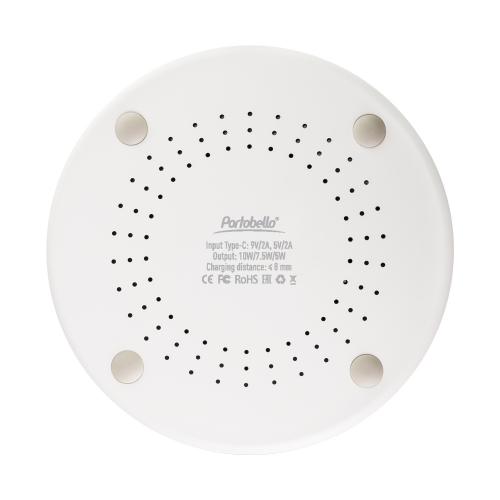 Беспроводное зарядное устройство 10W Apollo; - купить подарки с логотипом в Воронеже