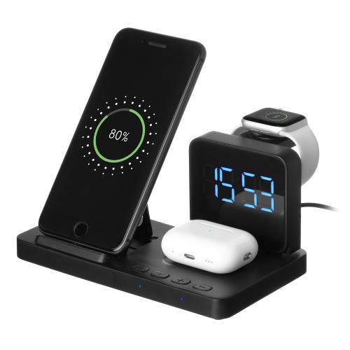 Зарядная станция с часами 4в1 15W Magnum; - купить необычные подарки в Воронеже