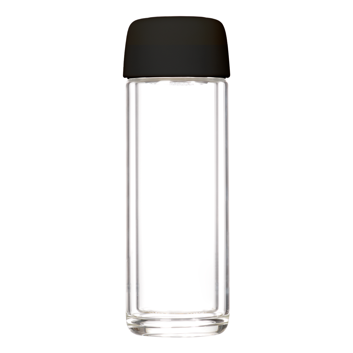 Бутылка стеклянная с двойными стенками Bianca, черная