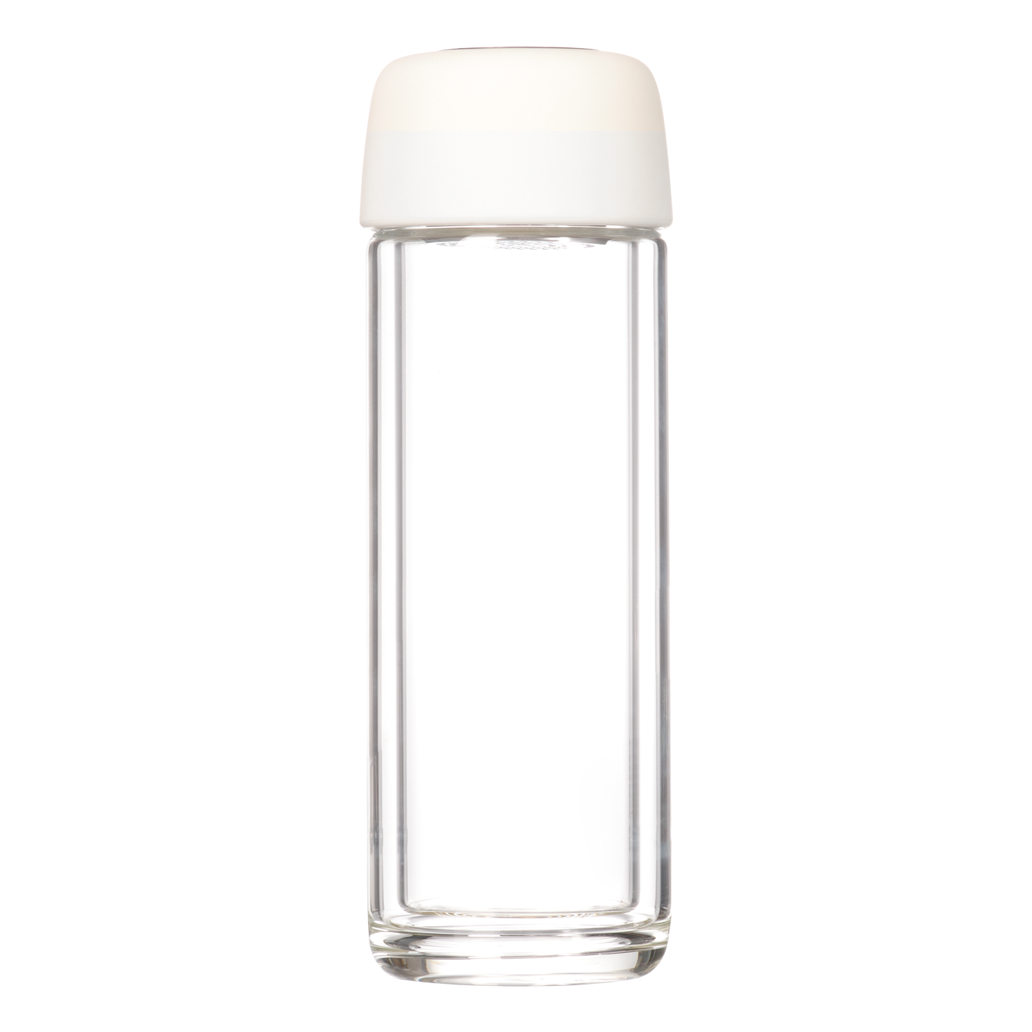 Бутылка стеклянная с двойными стенками Bianca, белая