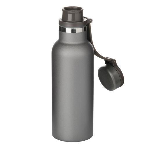 Термобутылка вакуумная герметичная Modena, серая; - купить подарки с логотипом в Воронеже
