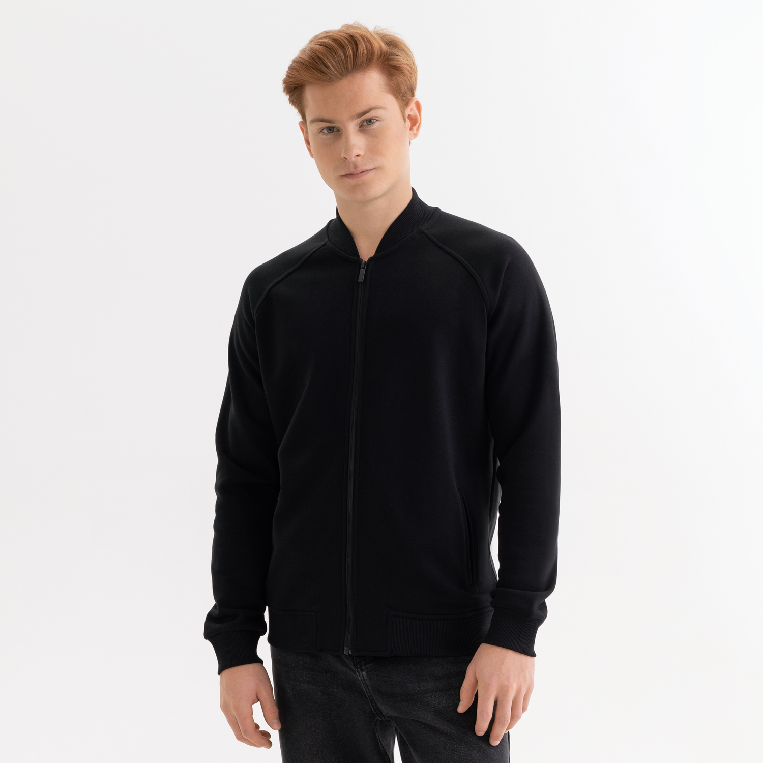 Толстовка на молнии, унисекс Торрес (Torres) черная, размер M