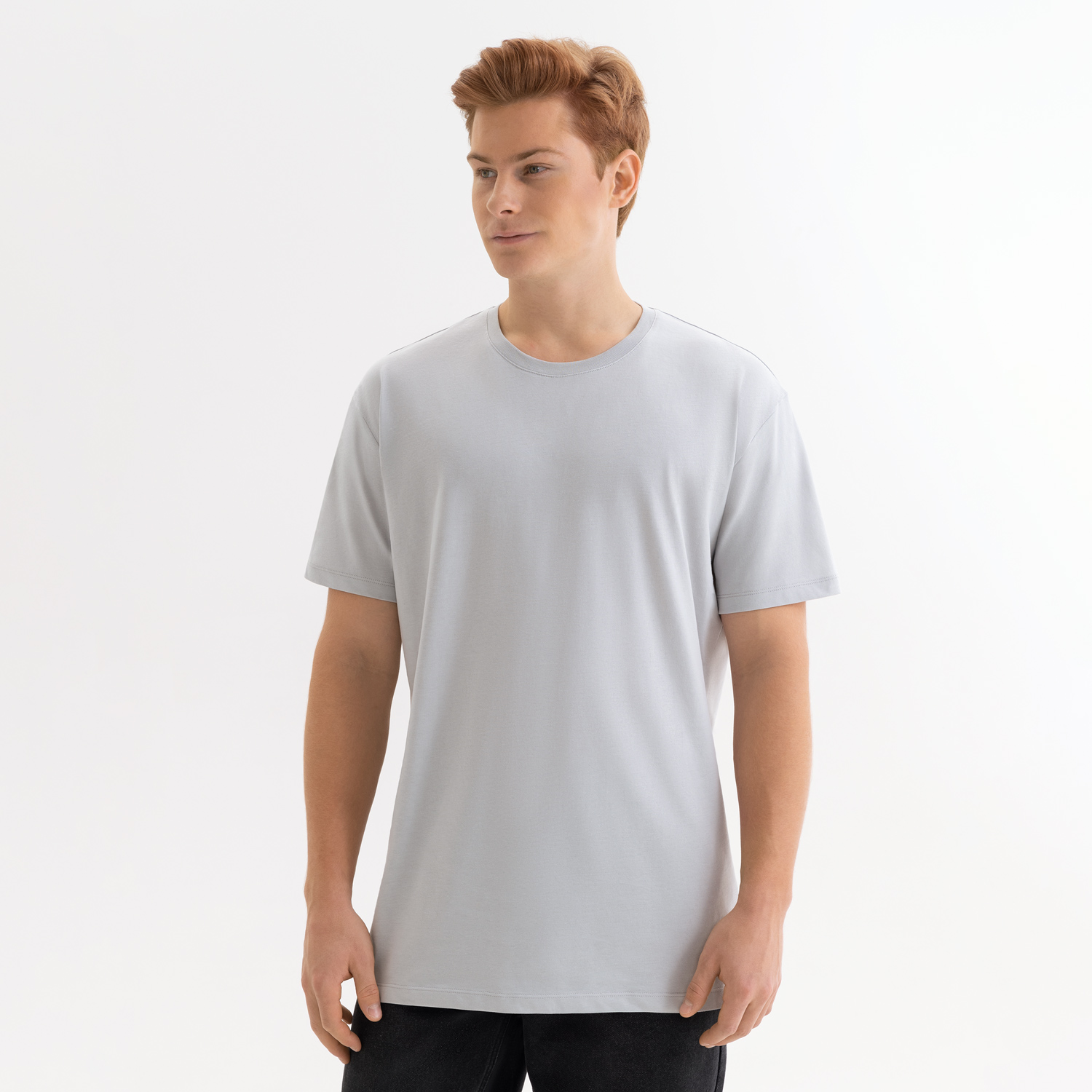 Футболка унисекс Крис (Kris), 150 гр., светло-серая, размер S