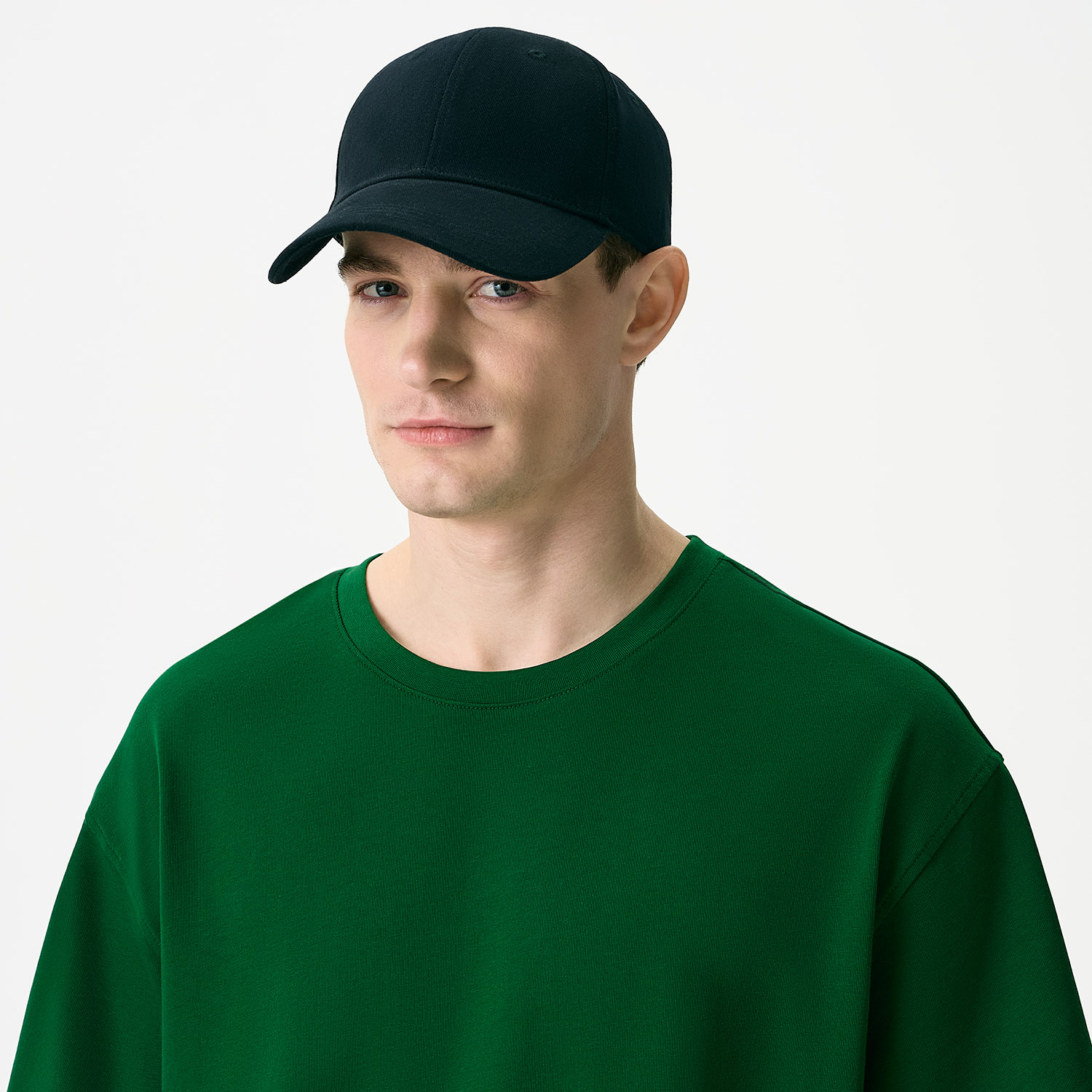 Бейсболка Аксис (Axis), 6 клиньев, черный