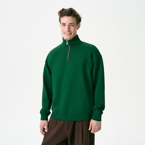 Толстовка на молнии унисекс Флоу (Flow), зеленая, размер 3XL/4XL