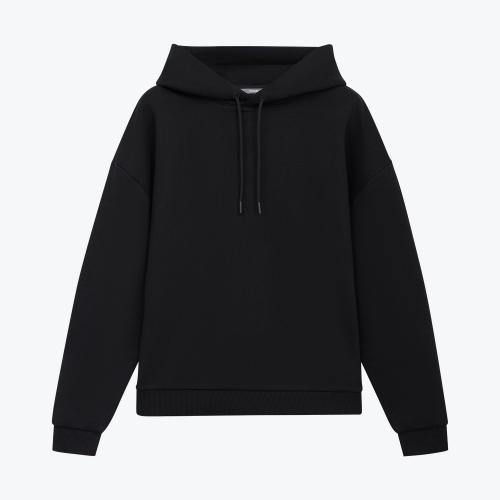 Худи релакс унисекс Баланс, с начесом, черный, размер M/L