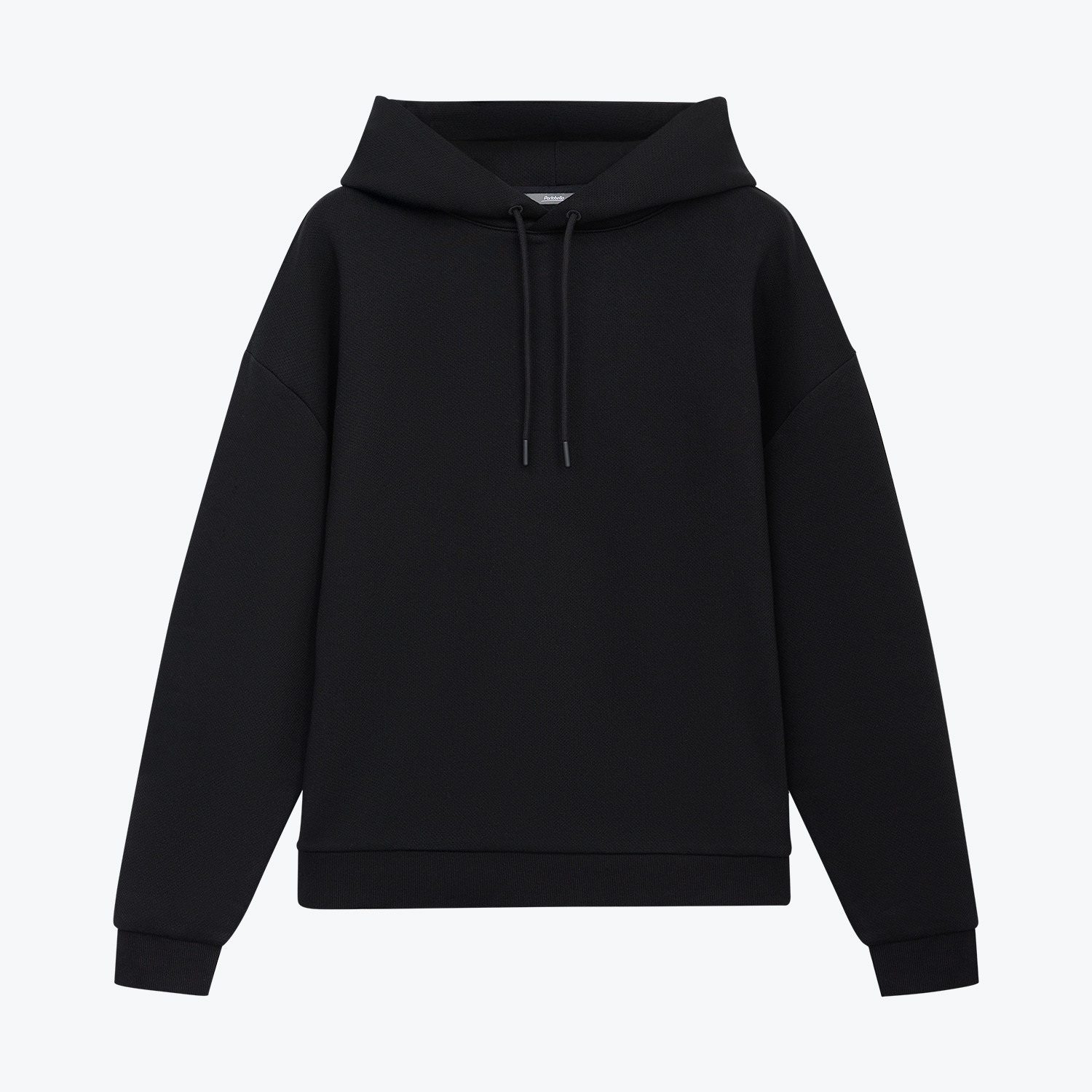 Худи релакс унисекс Баланс, с начесом, черный, размер 3XL/4XL