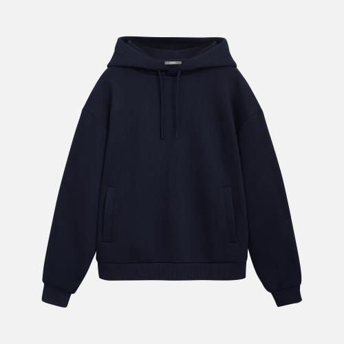 Худи релакс унисекс Баланс (Balance), с начесом, синий, размер XL/2XL