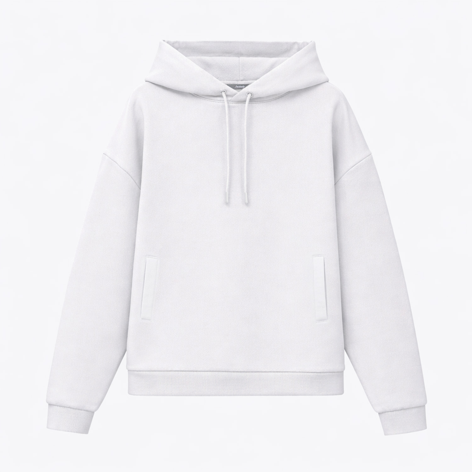 Худи релакс унисекс Баланс, с начесом, белый, размер 3XL/4XL