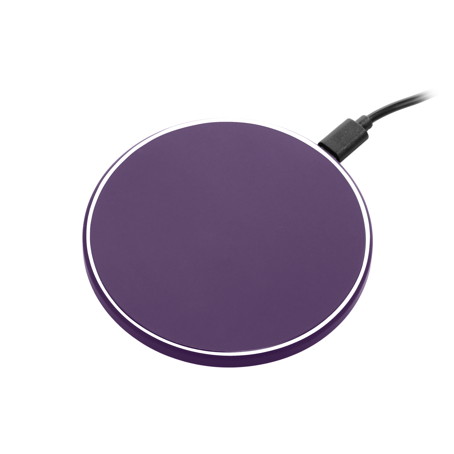 Беспроводное зарядное устройство с подсветкой 15W Auris, фиолетовое