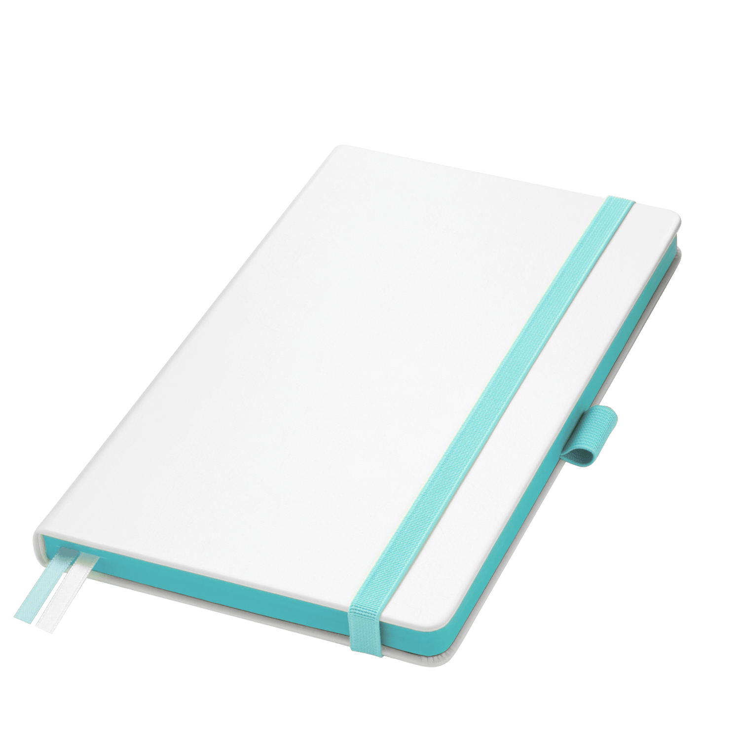 Ежедневник Арктик (Arctic) недатированный, белый/бирюзовый