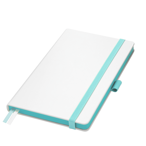 Ежедневник Арктик (Arctic) недатированный, белый/бирюзовый