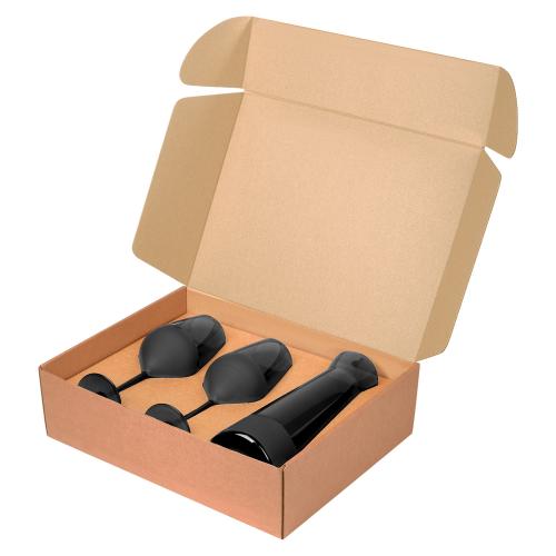 Подарочный набор декантер + 2 бокала для вина Блэк Эдишн ; - купить необычные сувениры в Воронеже