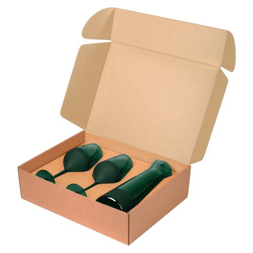 Подарочный набор декантер + 2 бокала для вина Эмеральд ; - купить необычные сувениры в Воронеже