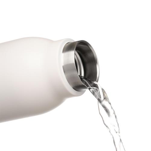 Термобутылка вакуумная герметичная Sorento, белая; - купить подарки с логотипом в Воронеже