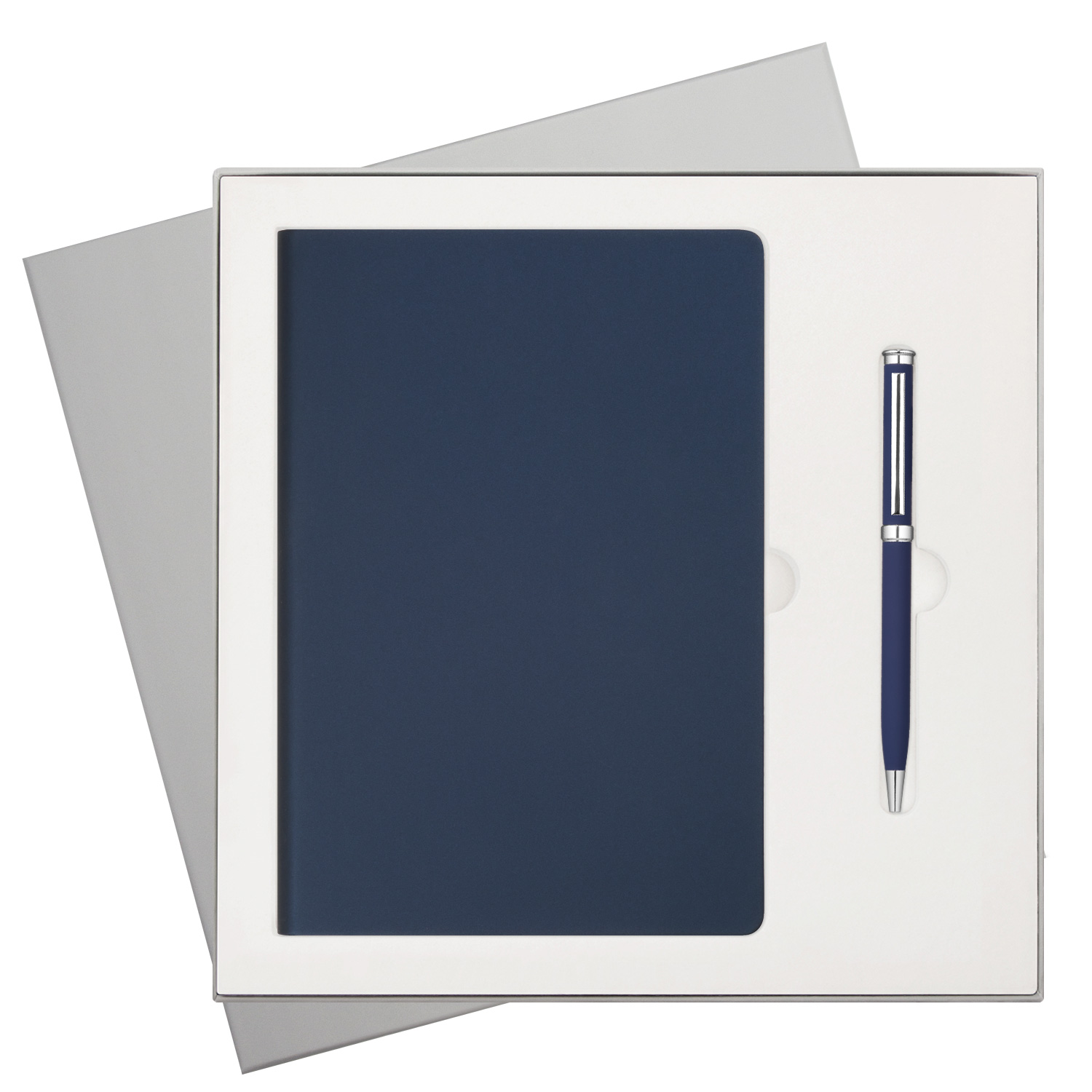 Подарочный набор Стар (Star), синий (ежедневник, ручка)