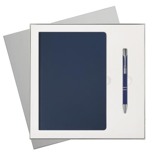 Подарочный набор Стар (Star), синий (ежедневник, ручка)