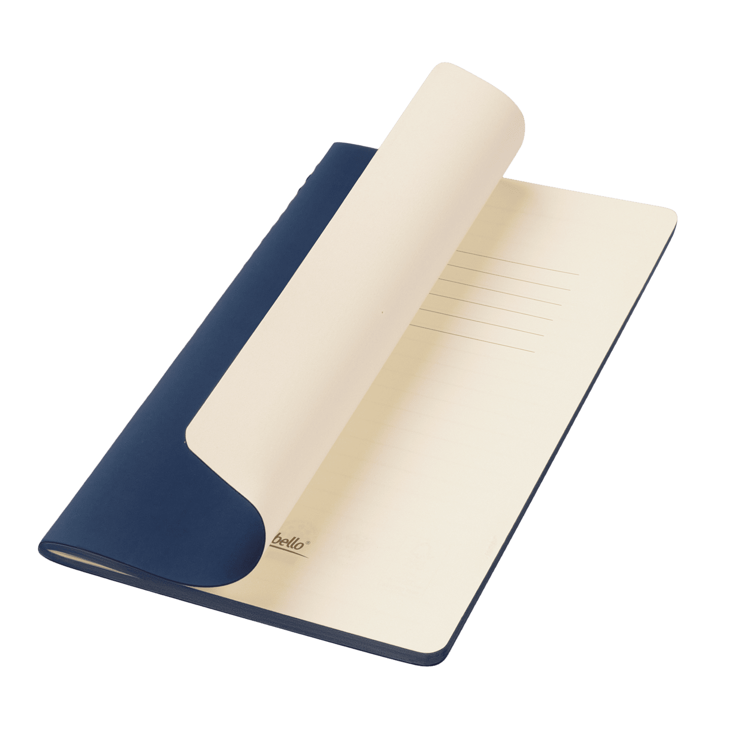 Блокнот Alpha slim, синий