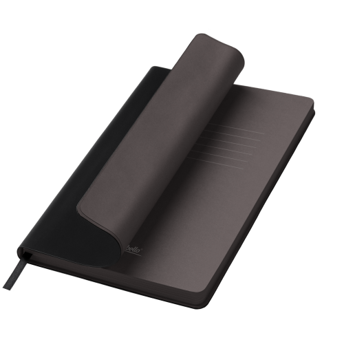 Ежедневник Латте софт-тач (Latte soft touch) недатированный, черный