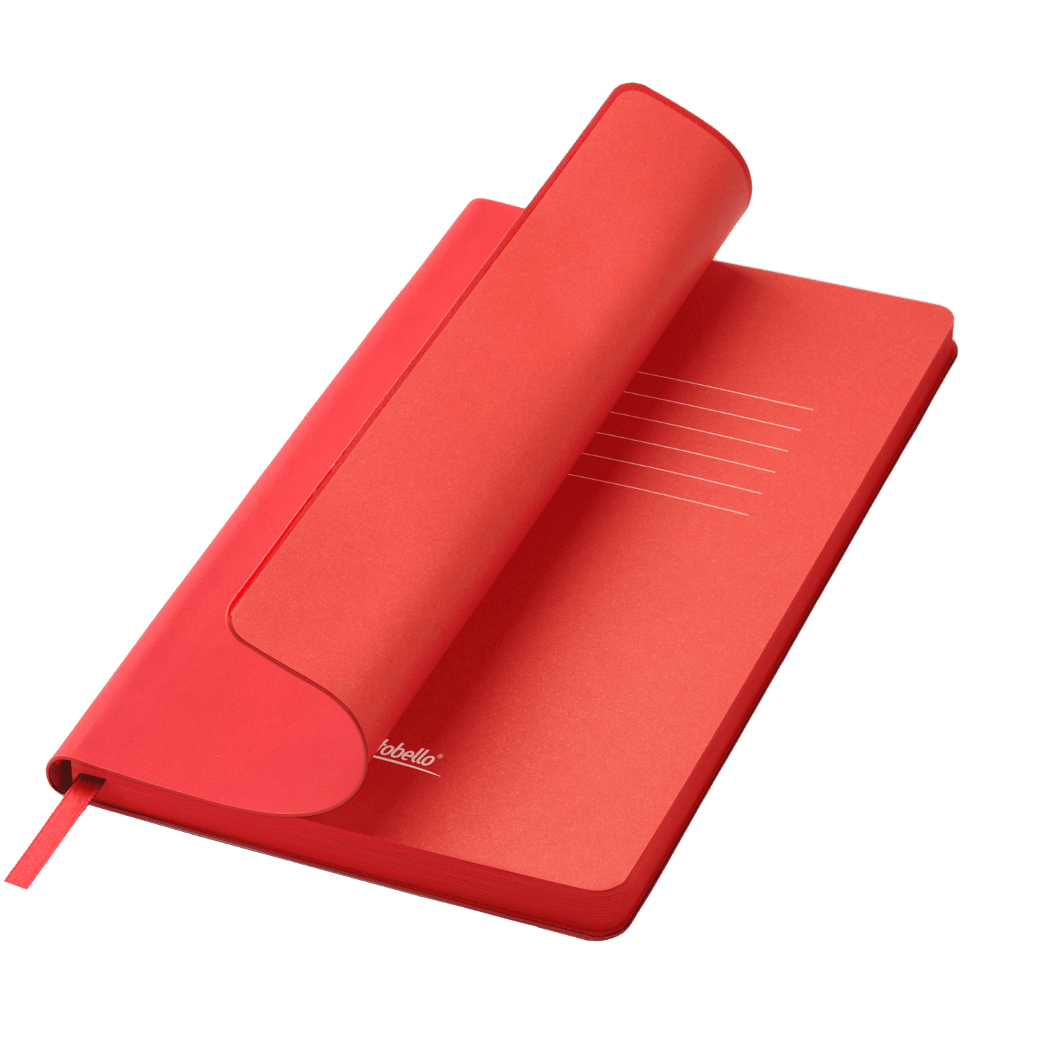 Ежедневник Латте софт-тач (Latte soft touch) недатированный, красный