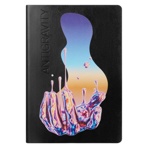 Ежедневник Galaxy недатированный, гибкая обложка, срез голограф. фольга; - купить подарки с логотипом в Воронеже