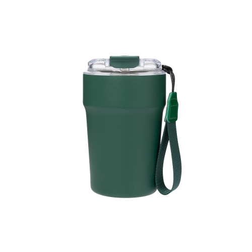 Термокружка вакуумная Монако (Monaco), темно-зеленая