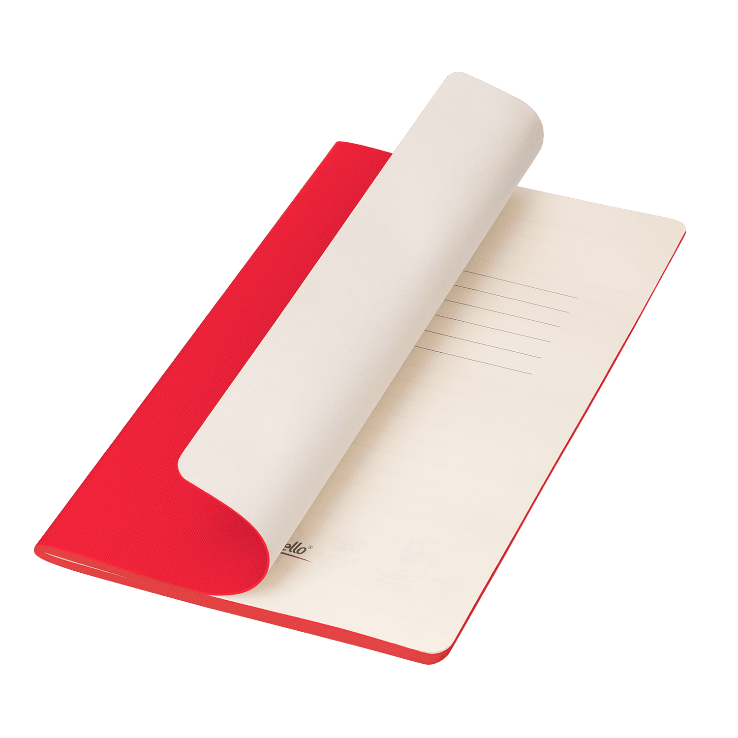 Блокнот Корса слим (Corsa slim), красный