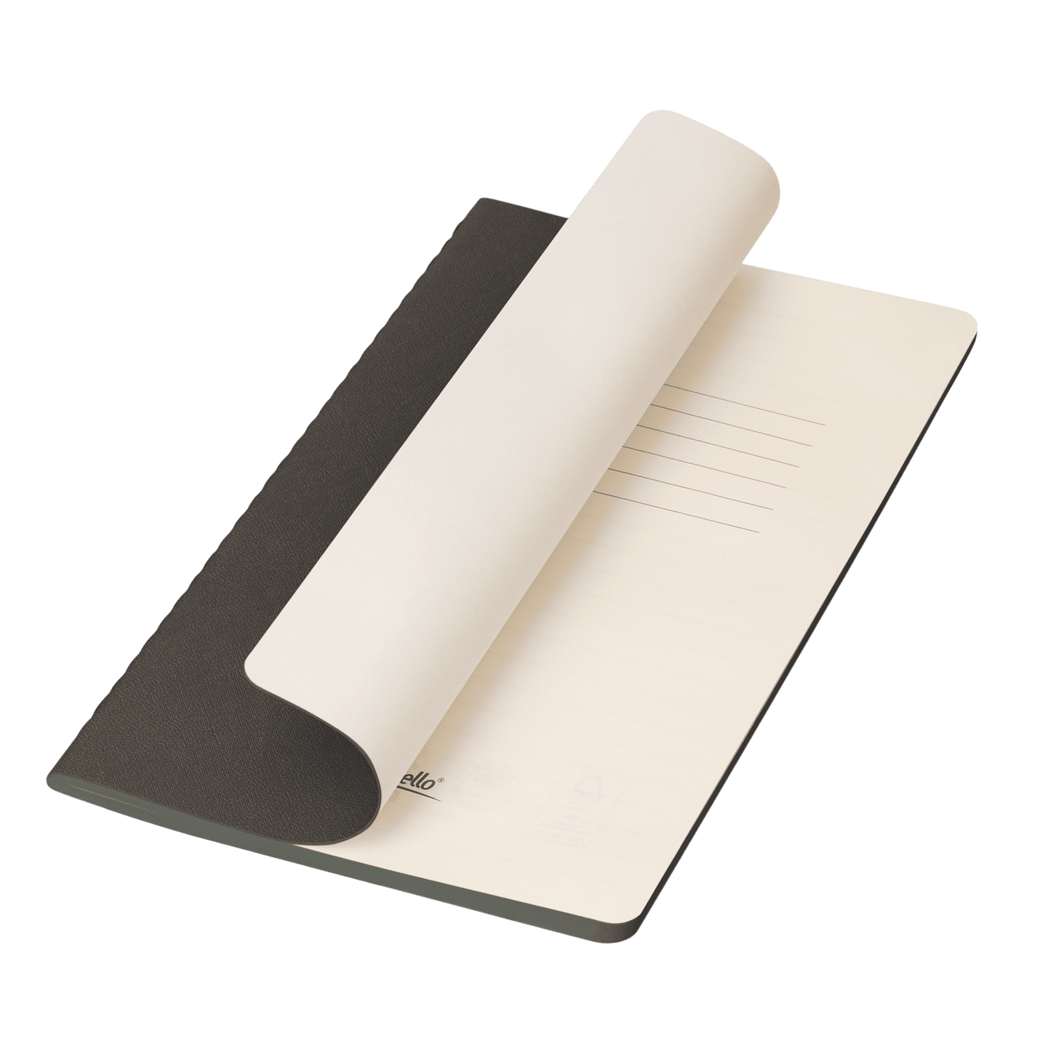 Блокнот Корса слим (Corsa slim), серый