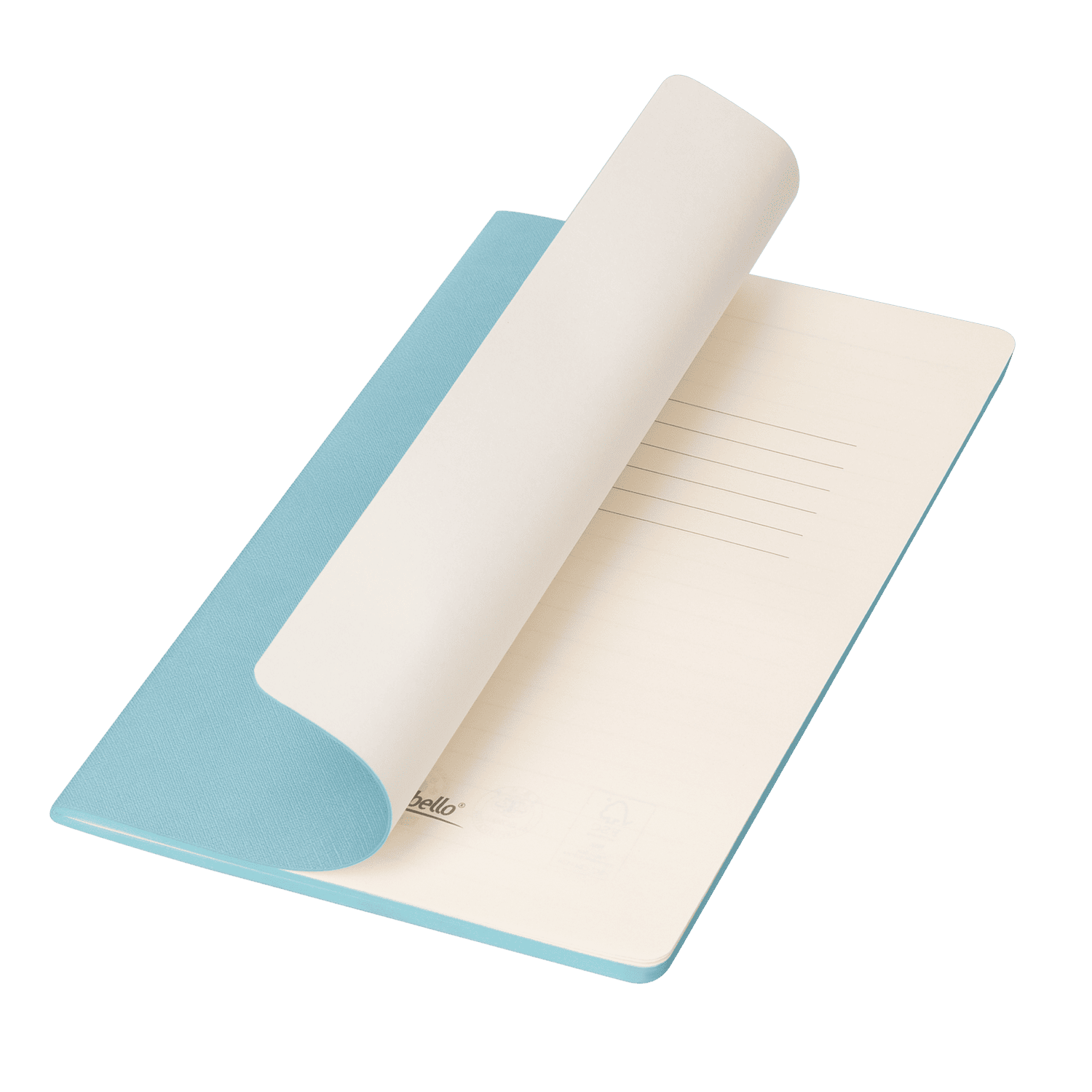 Блокнот Корса слим (Corsa slim), голубой