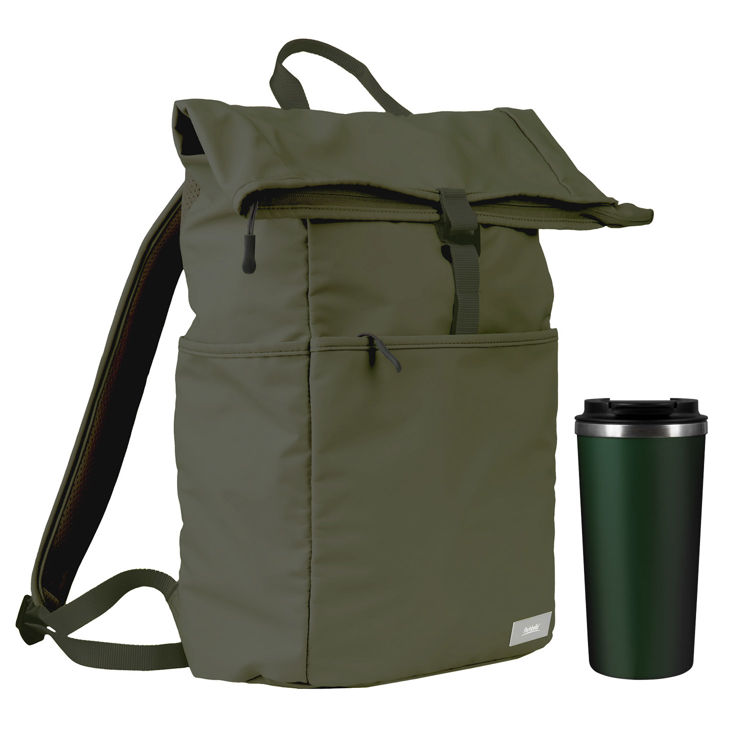 Подарочный набор Палермо (Palermo), Бостон (Boston), зеленый (рюкзак, термокружка)